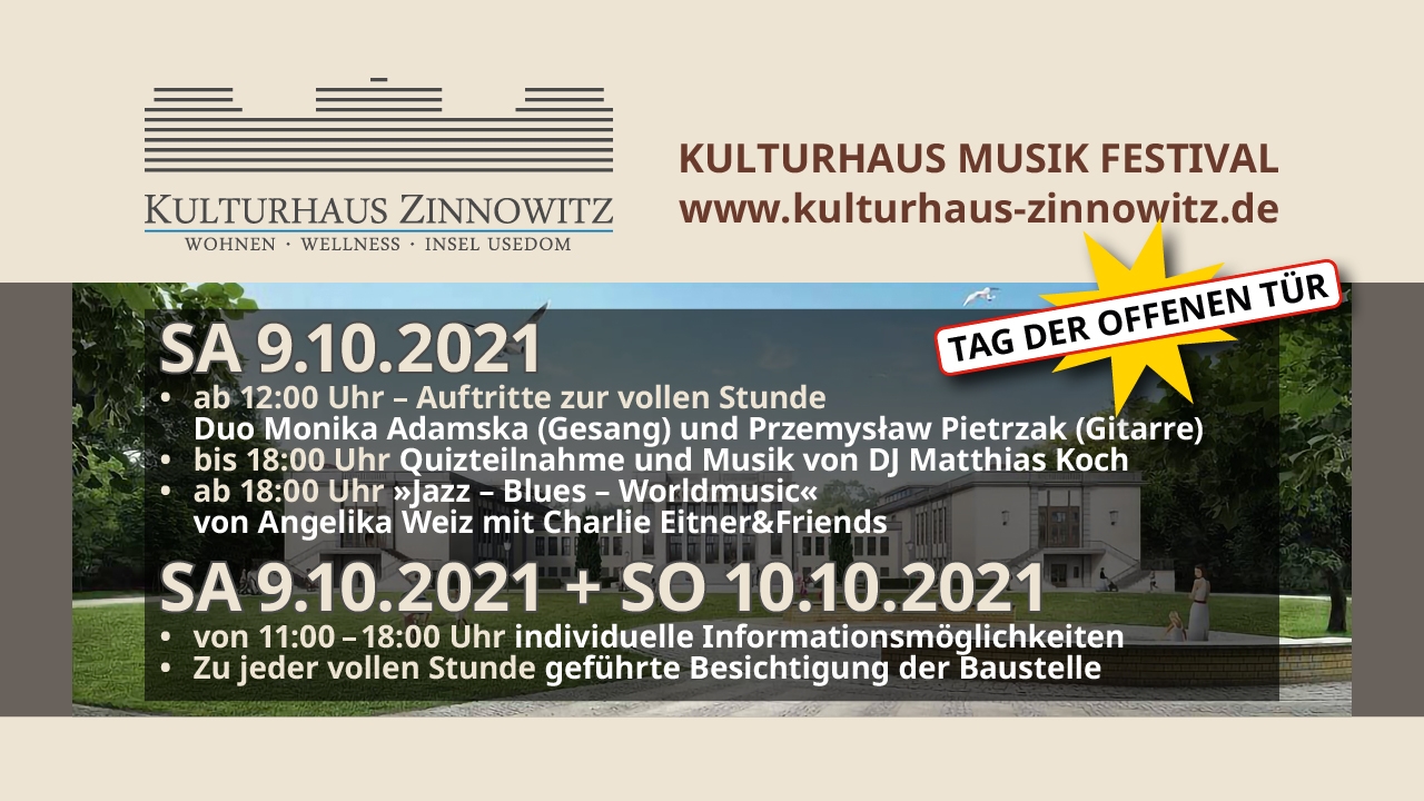 Kulturhaus Zinnowitz - Musikfestival